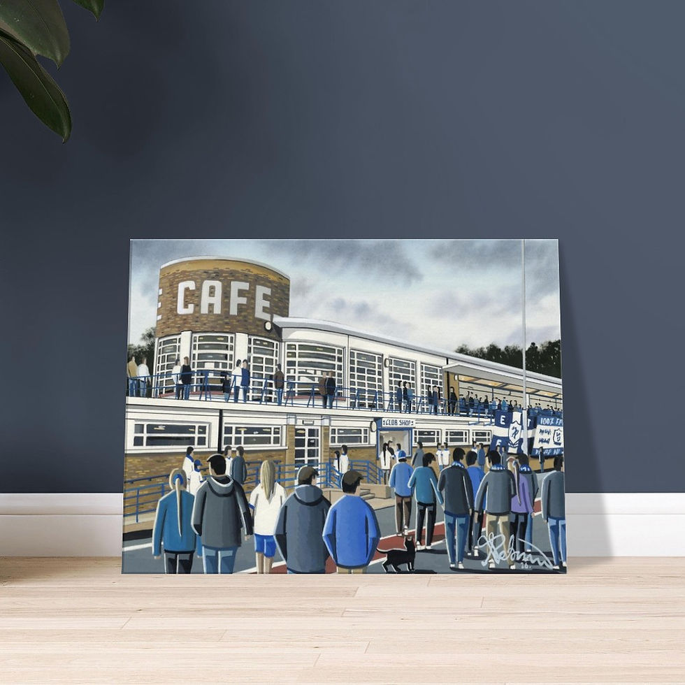 Thumbnail: Enfield Town F.C Football Canvas Print. Queen Elizabeth II Stadium Wall Art Gift
