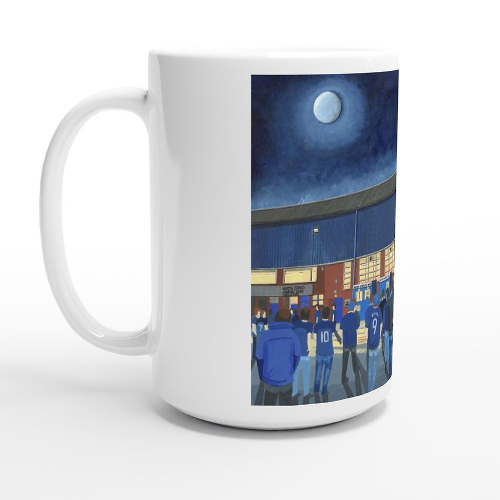 Peterborough Utd, London Road White 15oz Ceramic Football Mug