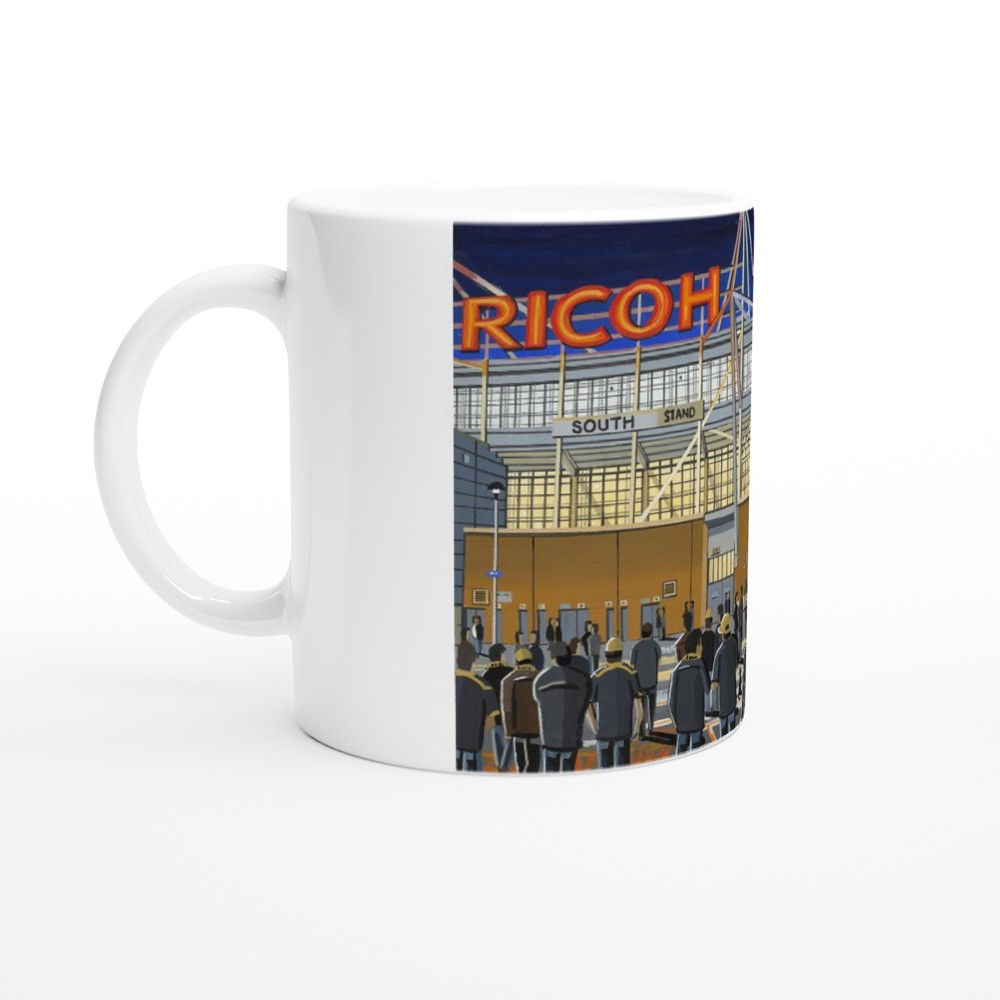 Wasps Rugby 11oz Ceramic Mug. Retro Stadium Art Gift.