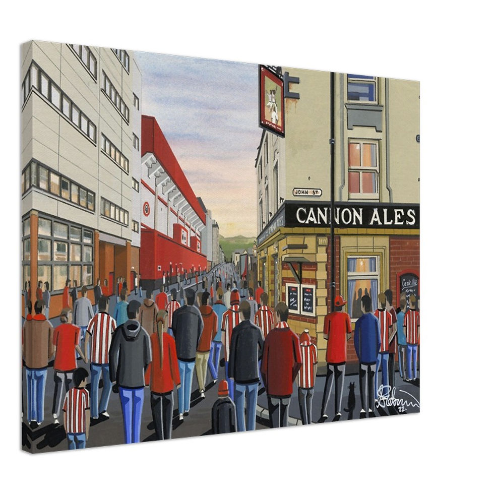 Sheffield United F.C, London Stadium By Artist Andrew Robinson andrewrobinsonart.com, Andrew Robinson art .Framed Fine Art Prints, Posters, Canvas Prints, Framed canvas prints, Ceramic Mugs etc sport, football, rugby, NFL