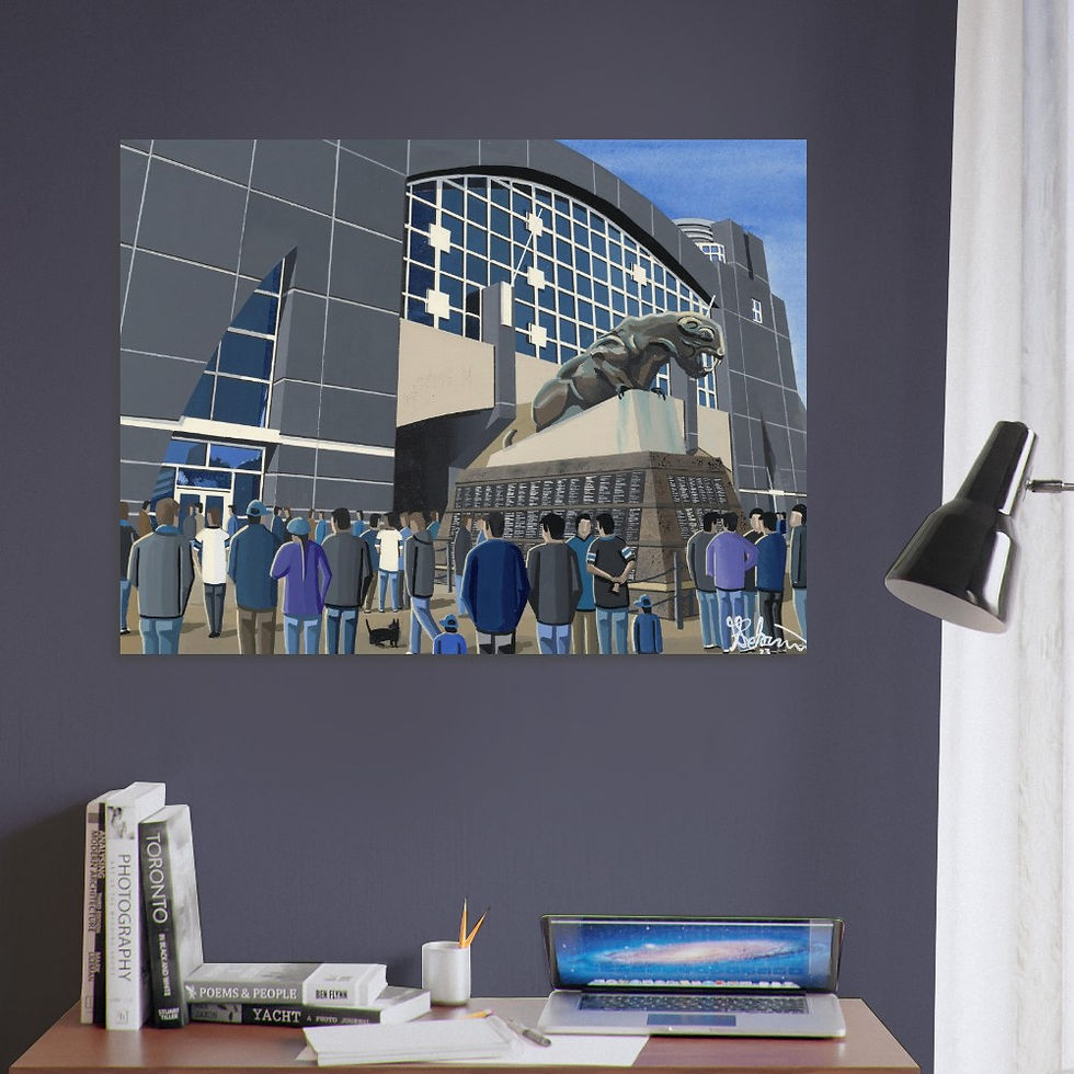 Thumbnail: Carolina Panthers NFL art print by artist Andrew Robinson andrewrobinsonart.com