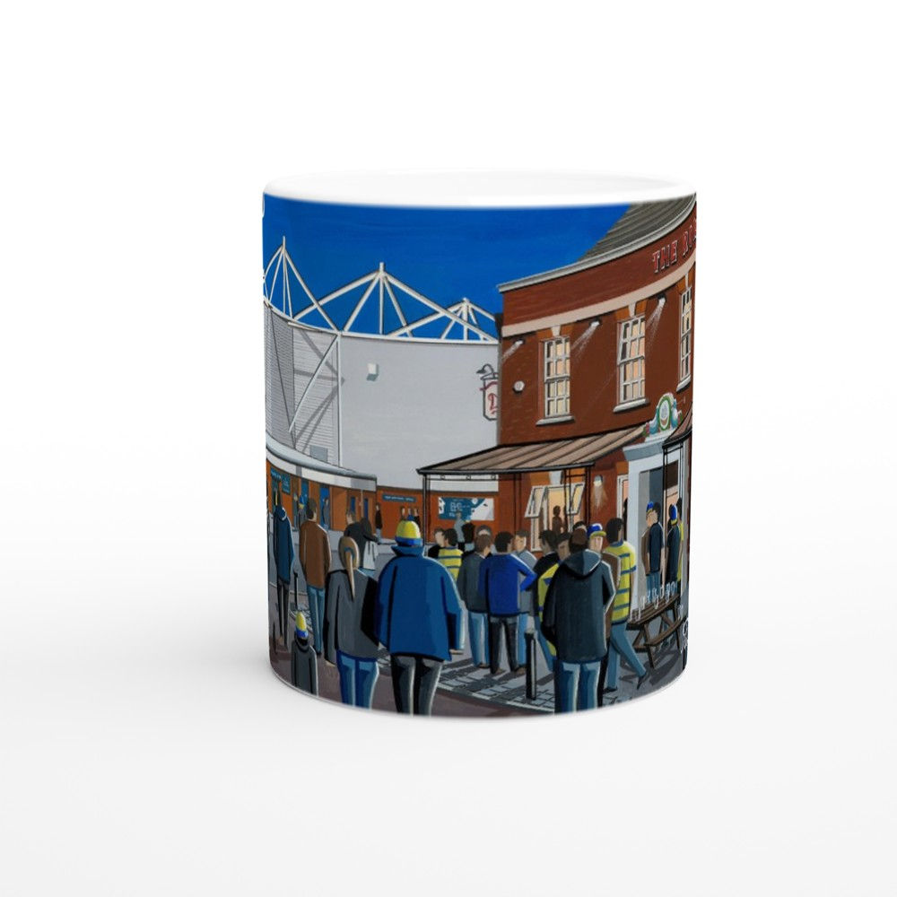 Warrington Wolves. Rugby 11oz Ceramic Mug. Stadium Art Gift.