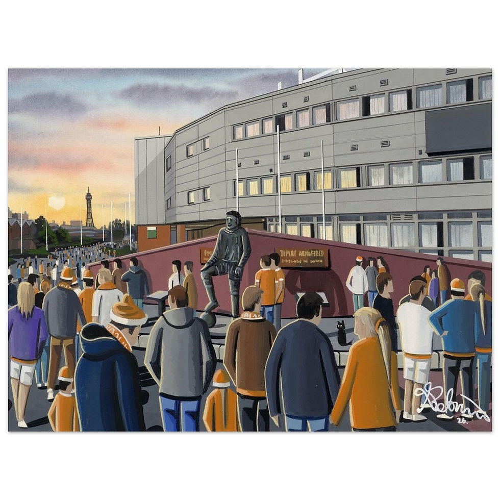 Thumbnail: Blackpool F.C Bloomfield Road Football Poster. Art Gift. Museum Quality Paper