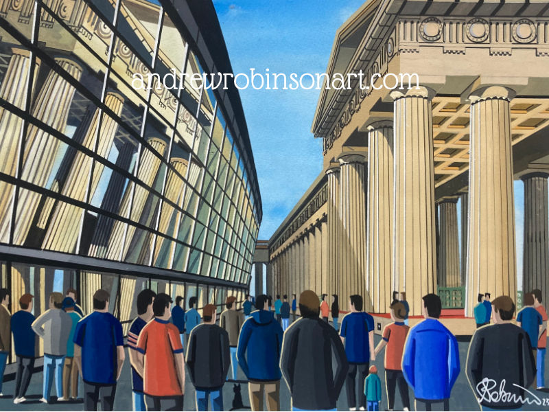 Thumbnail: Chicago Bears NFL art print by artist Andrew Robinson andrewrobinsonart andrewrobinsonart.com