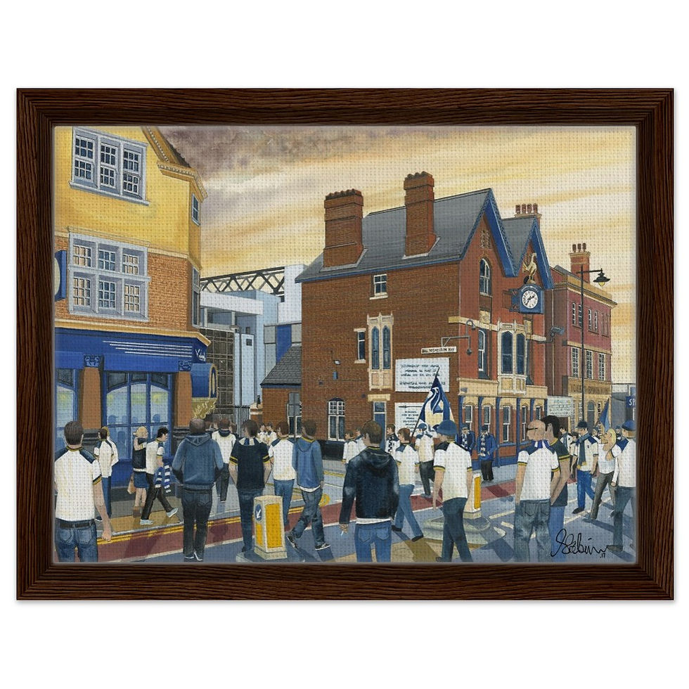 Thumbnail: Tottenham Hotspur spurs white hart lane Football Stadium. Available as a Fine Art Framed Print & Framed Canvas Print, Ceramic Mug, By Artist Andrew Robinson andrewrobinsonart.com