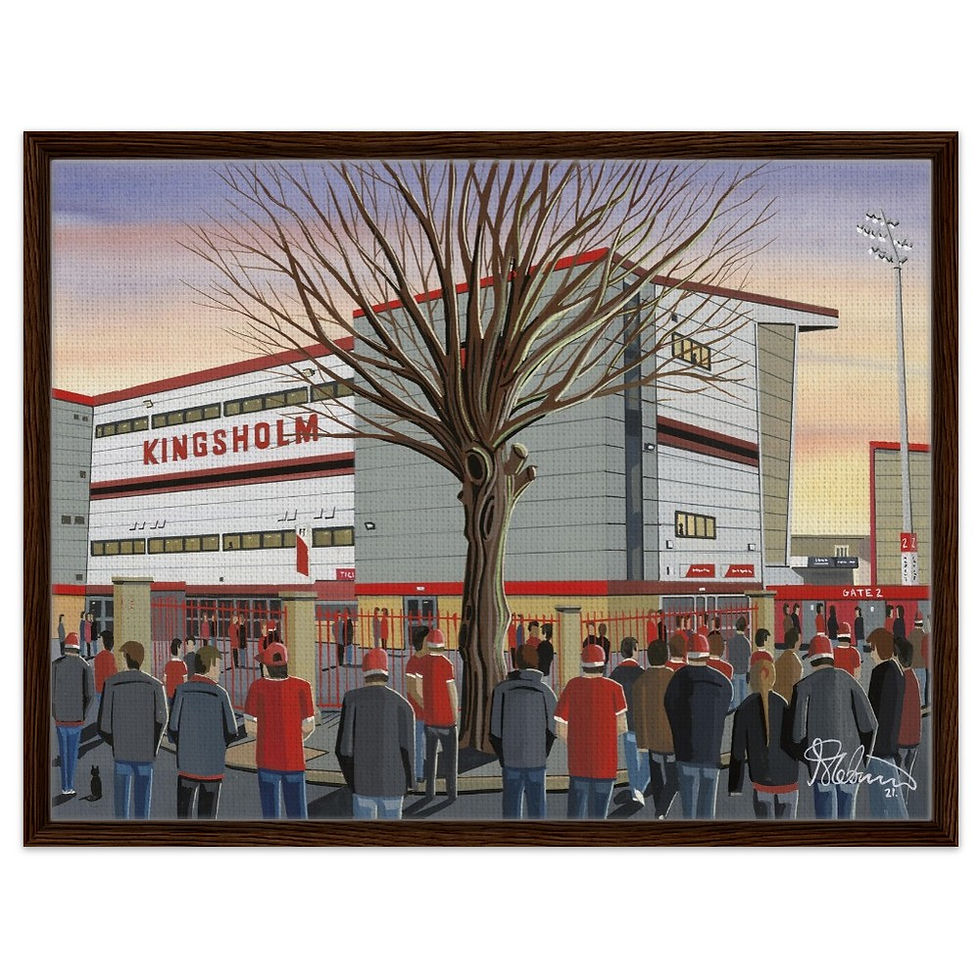 Thumbnail: Gloucester rugby union Stadium By Artist Andrew Robinson andrewrobinsonart.com, Andrew Robinson art .Framed Fine Art Prints, Posters, Canvas Prints, Framed canvas prints, Ceramic Mugs etc sport, football, rugby, NFL