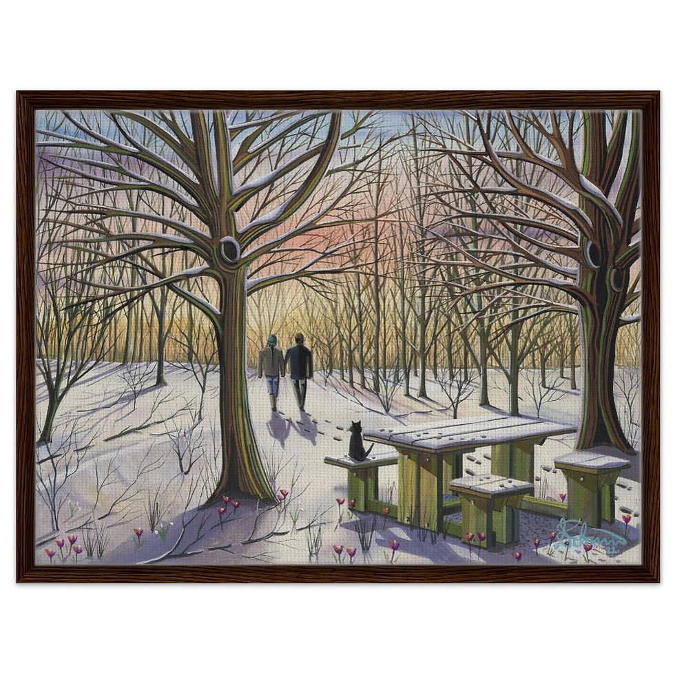 Thumbnail: RSPB Ouse Fen, Needingworth, Cambridgeshire snow winter scene by artist Andrew Robinson andrewrobinsonart.com. Available in fine art print, poster, canvas prints and mugs etc