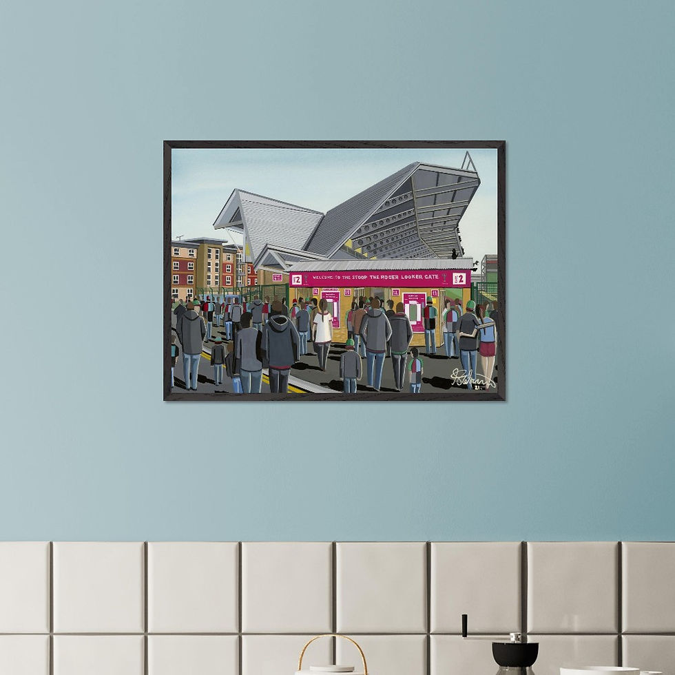 Thumbnail: harlequins harlequin the twickenham stoop stadium Rugby union framed art print canvas print poster printed ceramic mug by artist Andrew Robinson Andrew Robinson art  rugby NFL football soccer  stadium gifts art memorabilia andrewrobinsonart.com   stadium framed art print canvas print poster printed ceramic mug by artist Andrew Robinson Andrew Robinson art  rugby NFL football soccer  stadium gifts art memorabilia andrewrobinsonart.com  