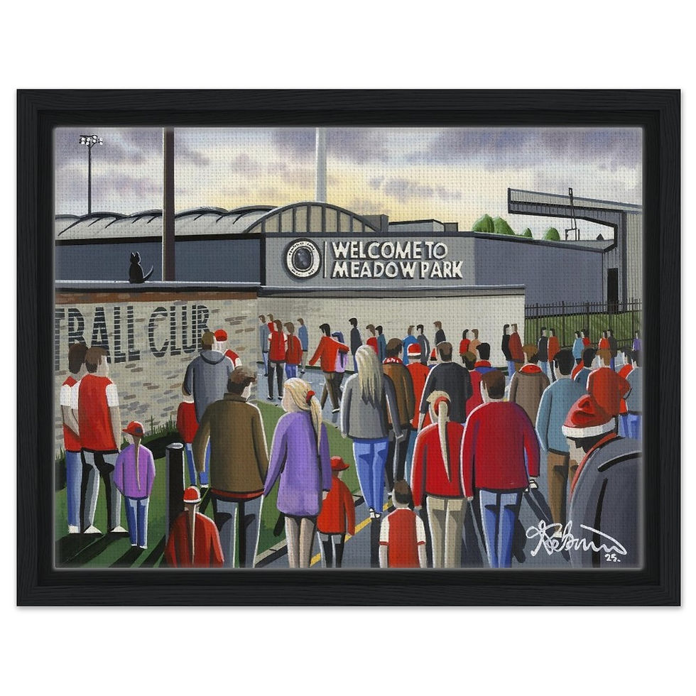 Thumbnail: Arsenal Women F.C. Football Framed Canvas Print. Retro Meadowbank Wall Art Gift