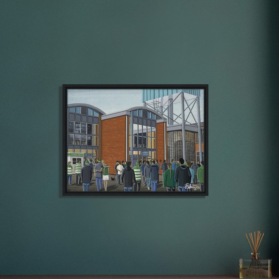 Thumbnail: Shamrock Rovers F.C Football Stadium By Artist Andrew Robinson andrewrobinsonart.com, Andrew Robinson art .Framed Fine Art Prints, Posters, Canvas Prints, Framed canvas prints, Ceramic Mugs etc sport, football, rugby, NFL