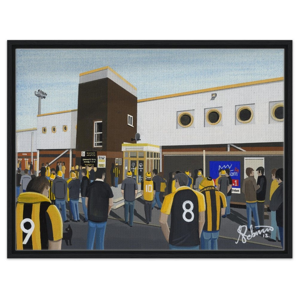East Fife F.C, Bayview Football Stadium By Artist Andrew Robinson andrewrobinsonart.com, framed Fine Art Prints Posters, Canvas Prints, Ceramic Mugs etc