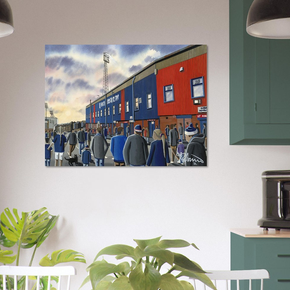 Thumbnail: Dundee F.C, Dens Park Football Poster. Stadium Art Gift. Museum Quality Paper