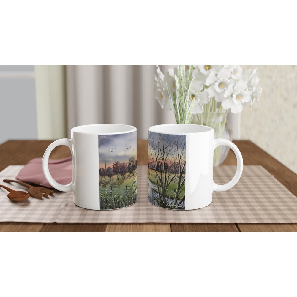 Great Ouse Flood Plain, Needing worh/Bluntisham Cambridgeshire by artist Andrew Robinson andrewrobinsonart.com. Available in fine art print, poster, canvas prints and mugs etc