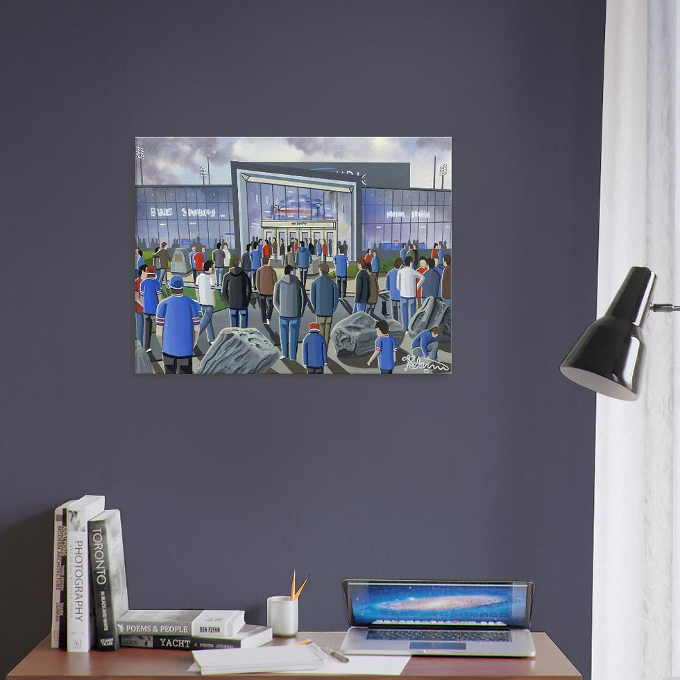 Thumbnail: Buffalo Bills By Artist Andrew Robinson andrewrobinsonart.com, Andrew Robinson art .Framed Fine Art Prints, Posters, Canvas Prints, Framed canvas prints, Ceramic Mugs etc sport, football, rugby, NFL