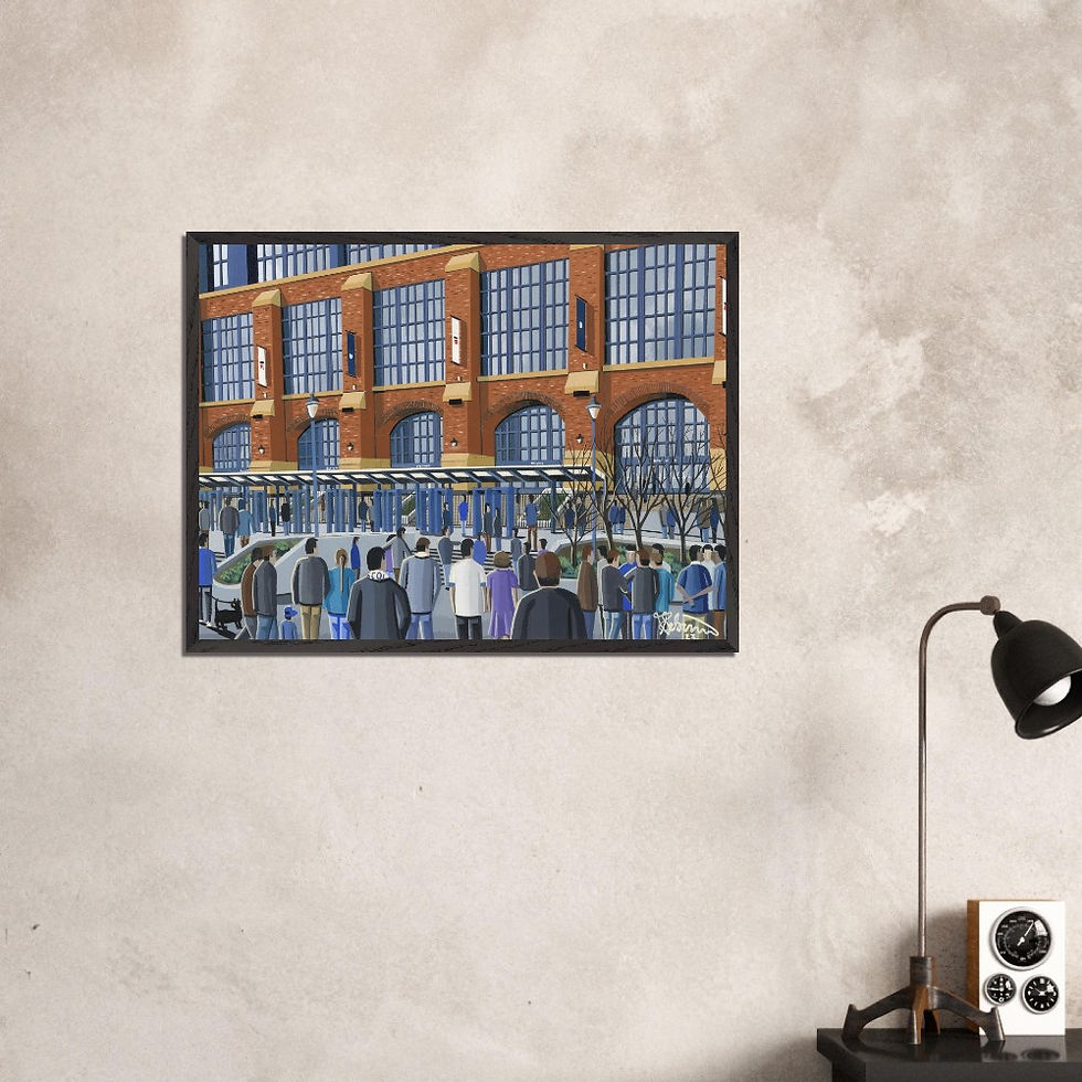 Thumbnail: Indianapolis colts NFL art print by artist Andrew Robinson andrewrobinsonart andrewrobinsonart.com