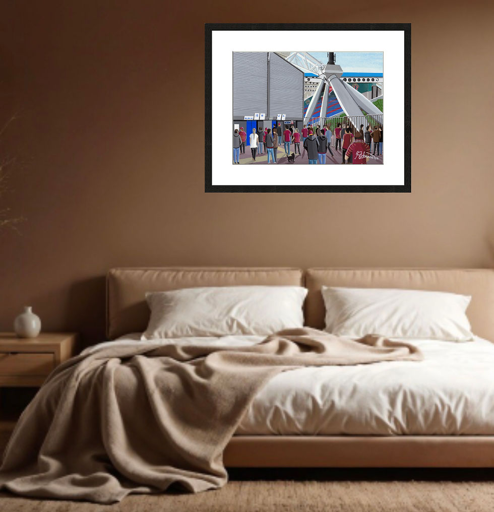 Thumbnail: Huddersfield Giants Rugby. framed rugby club stadium fine art print andrewrobinsonart art gifts. Andrew Robinson Art