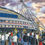 Thumbnail: Bolton Wanderers FC football stadium scene by artist Andrew Robinson andrewrobinsonart.com. Available in fine art print, poster, canvas prints and mugs etc 