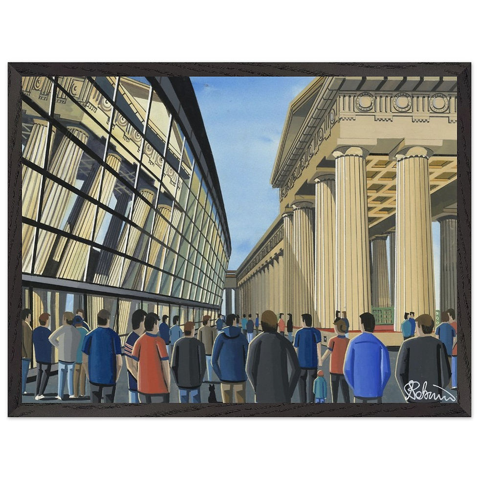 Thumbnail: Chicago Bears NFL art print by artist Andrew Robinson andrewrobinsonart andrewrobinsonart.com