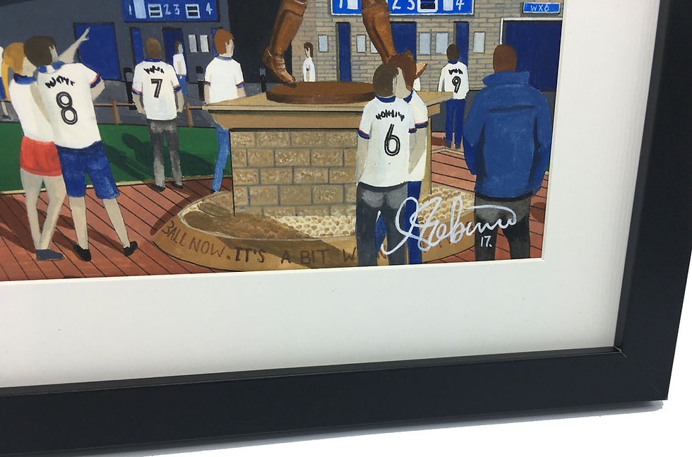 Thumbnail: Bolton, football stadium. Ready to hang framed & mounted Wanderers art print. Ideal wall art football club F.C memorabilia gift for birthdays, Christmas, Father’s Day. Perfect addition to any home or office. By artist Andrew Robinson.