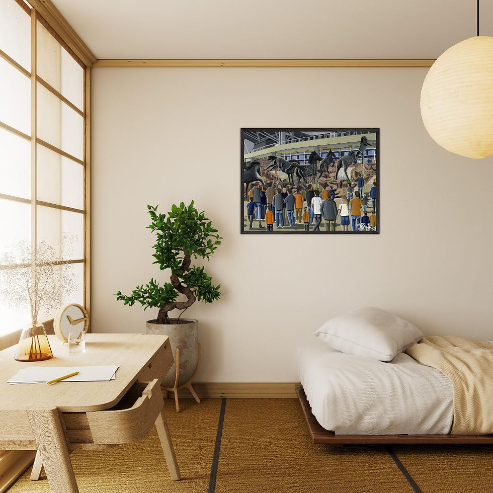 Thumbnail: Denver broncos NFL art print by artist Andrew Robinson andrewrobinsonart andrewrobinsonart.com