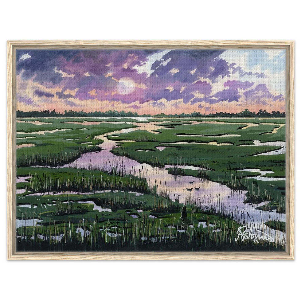 Thumbnail: Over, Cambridgeshire Cuckoo Fen RSPB Ouse Fen Framed Art Canvas Print. Landscape