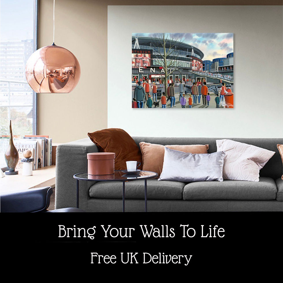 Wide range of Football, rugby union, rugby league and NFL match day art available from andrewrobinsonart.com