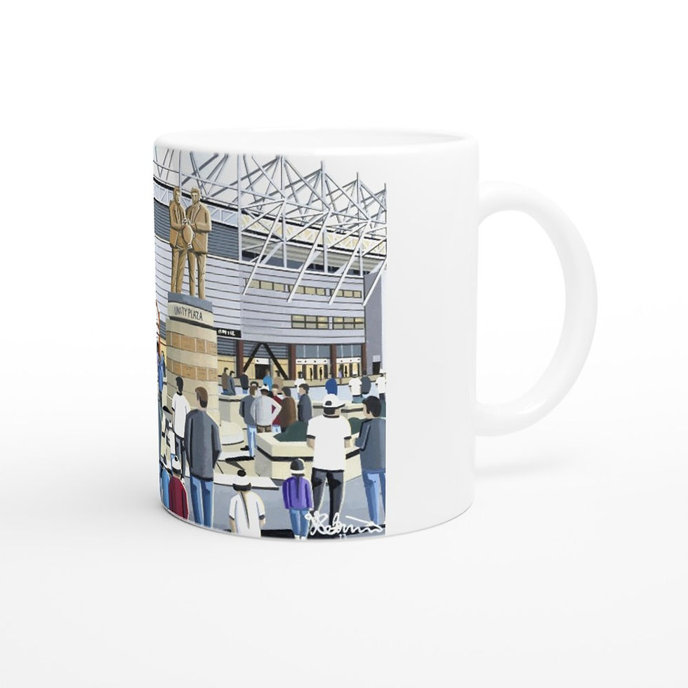 Thumbnail: Derby County FC Pride Park football stadium scene by artist Andrew Robinson andrewrobinsonart.com. Available in fine art print, poster, canvas prints and mugs etc 