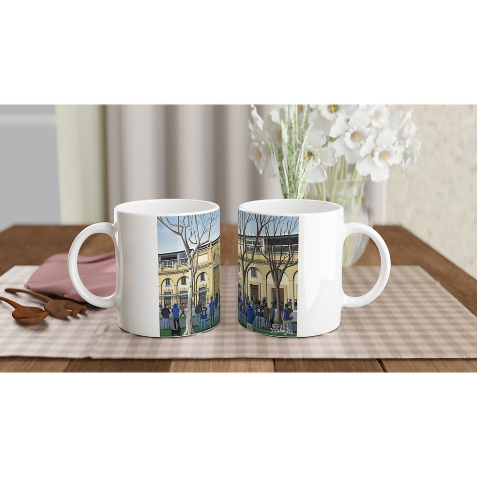 Atalanta BC football stadium scene by artist Andrew Robinson andrewrobinsonart.com. Available in fine art print, poster, canvas prints and mugs etc