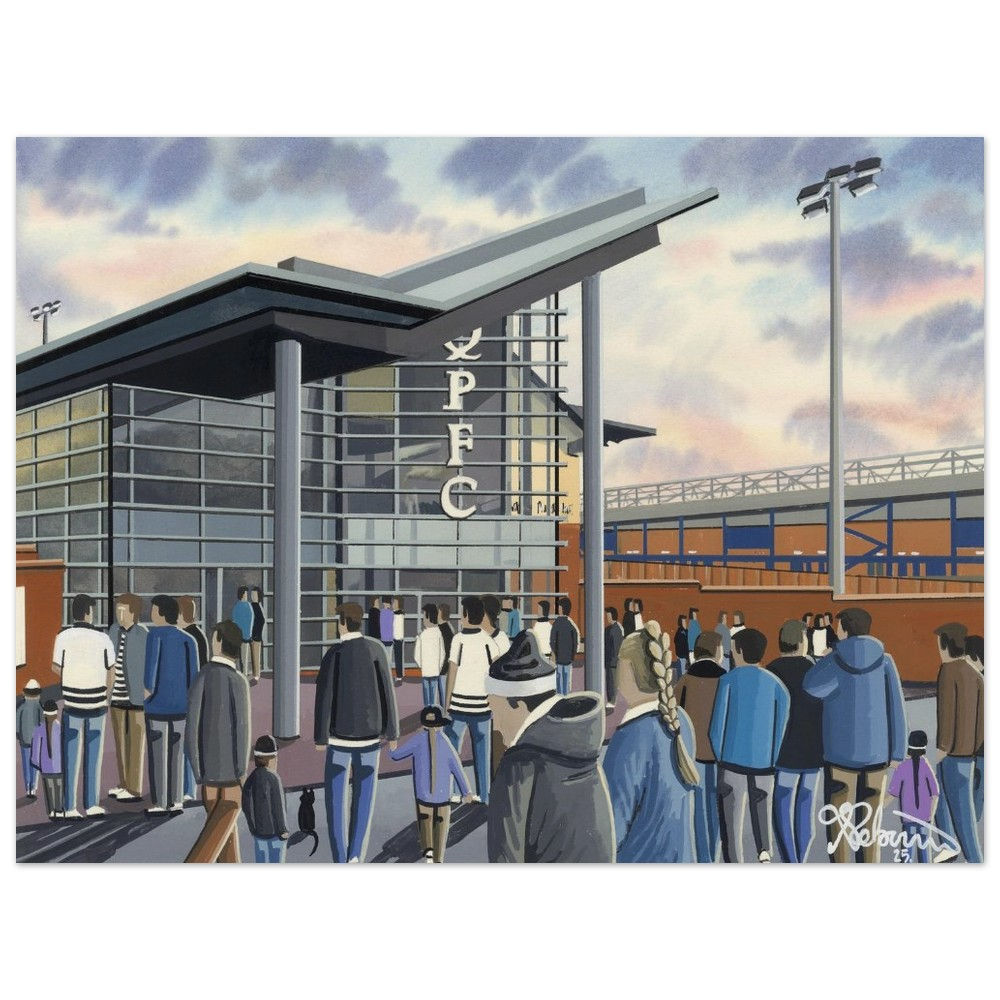 Queens Park F.C, Football Poster. Stadium Art Gift. Museum Quality Paper
