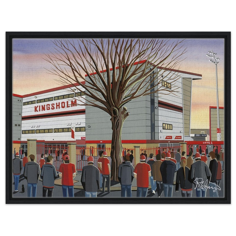 Thumbnail: Gloucester rugby union Stadium By Artist Andrew Robinson andrewrobinsonart.com, Andrew Robinson art .Framed Fine Art Prints, Posters, Canvas Prints, Framed canvas prints, Ceramic Mugs etc sport, football, rugby, NFL