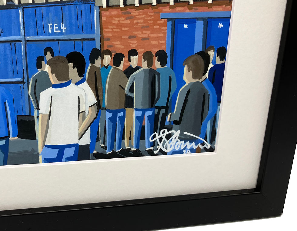 Thumbnail: Preston North End F.C, Retro Deepdale football stadium art print, poster,canvas printFramed canvas and posters & mugs etc. Art print by artist Andrew Robinson. Andrewrobinsonart.com