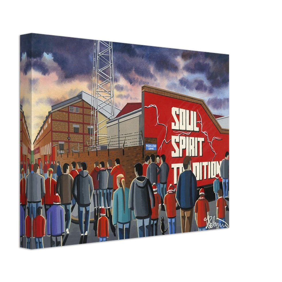Thumbnail: Aberdeen F.C Football Framed Canvas Print. Pittodrie Stadium Wall Art Gift