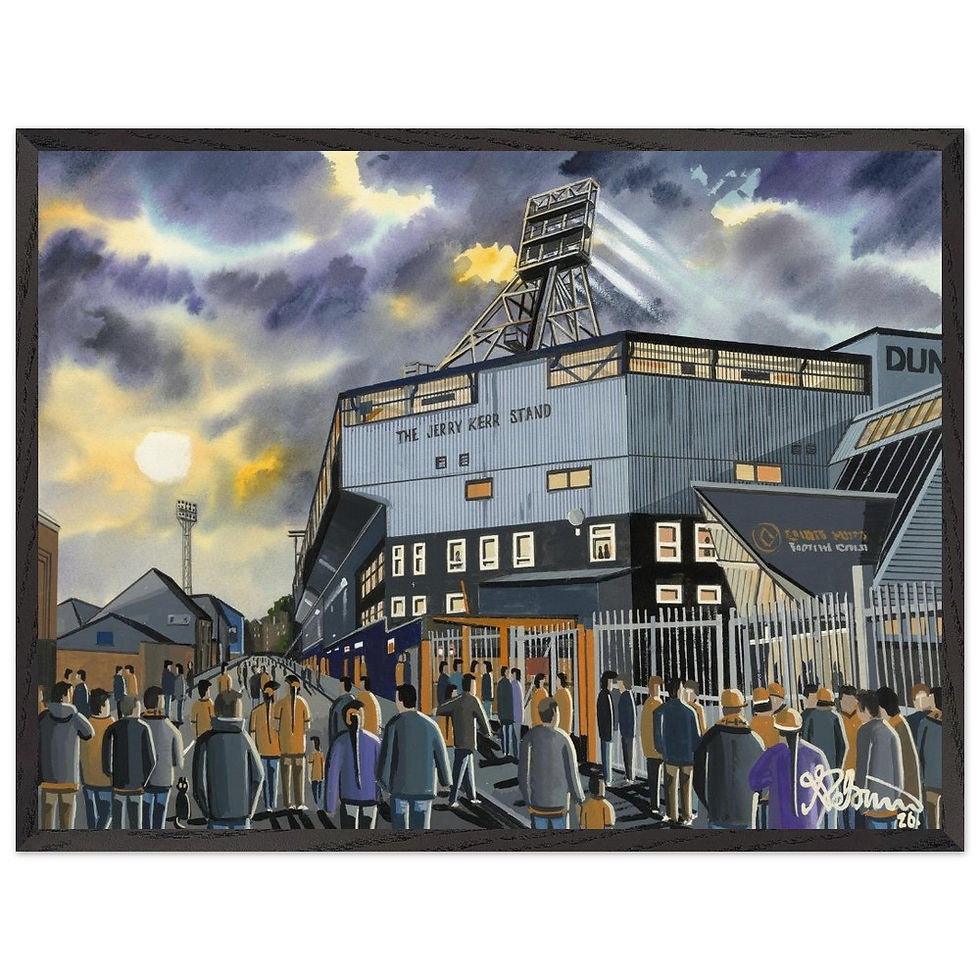 Dundee Utd FC Tannadice Pk Stadium. Football Framed Poster. Museum Quality Paper