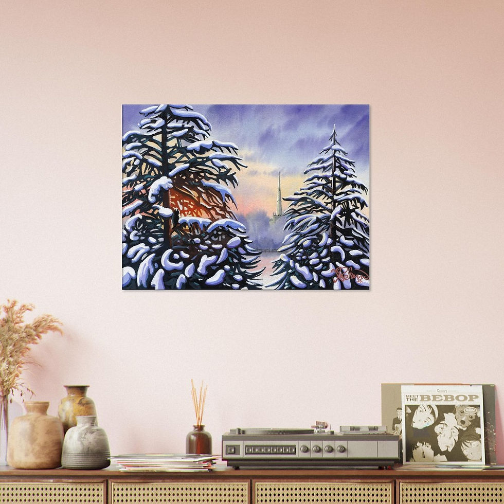 Thumbnail: St Ives, Cambridgeshire. All Saints Church Canvas Print. Landscape Wall Art