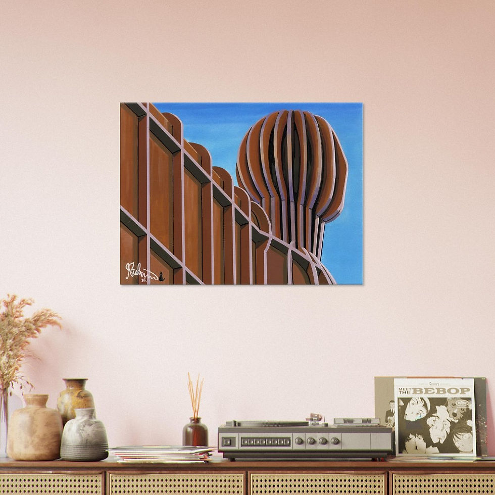 Thumbnail: Gateshead, Angel Of The North Canvas Print. Sculpture Landmark Wall Art Gift