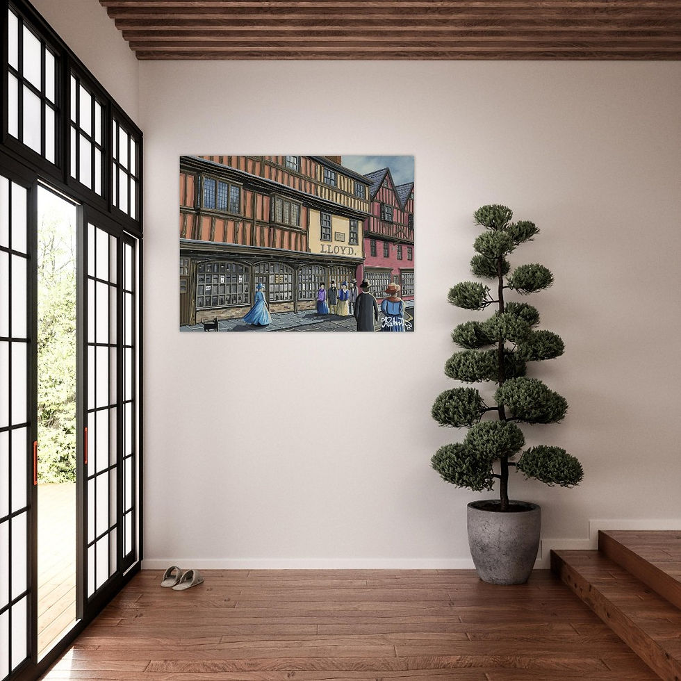 Thumbnail: Gloucester Westgate Poster. Cityscape Landmark Art Gift. Museum Quality Paper