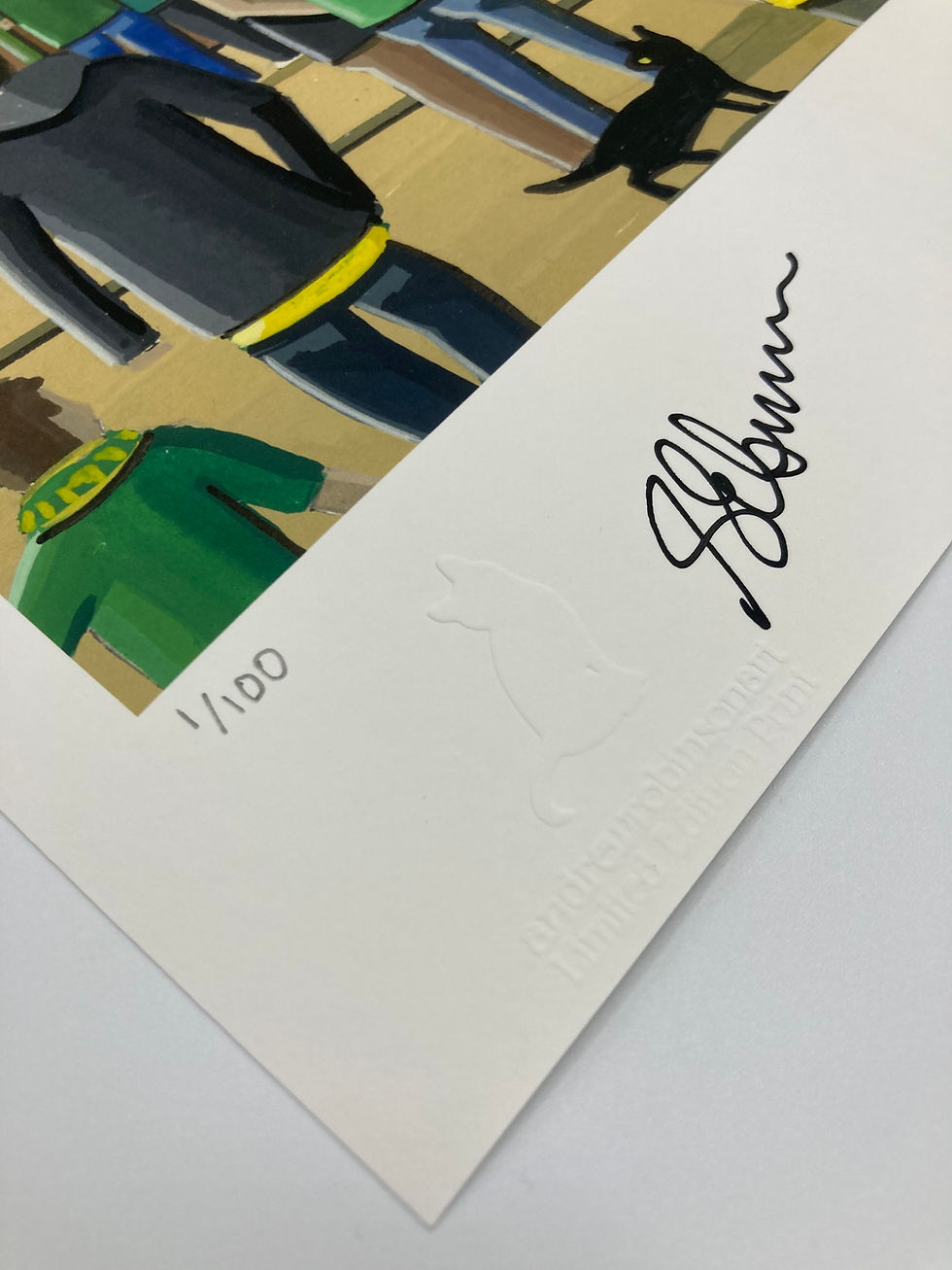 Thumbnail: Norwich City FC retro Carrow Road football stadium Scene by artist Andrew Robinson andrewrobinsonart.com. Limited Edition available in fine art print only