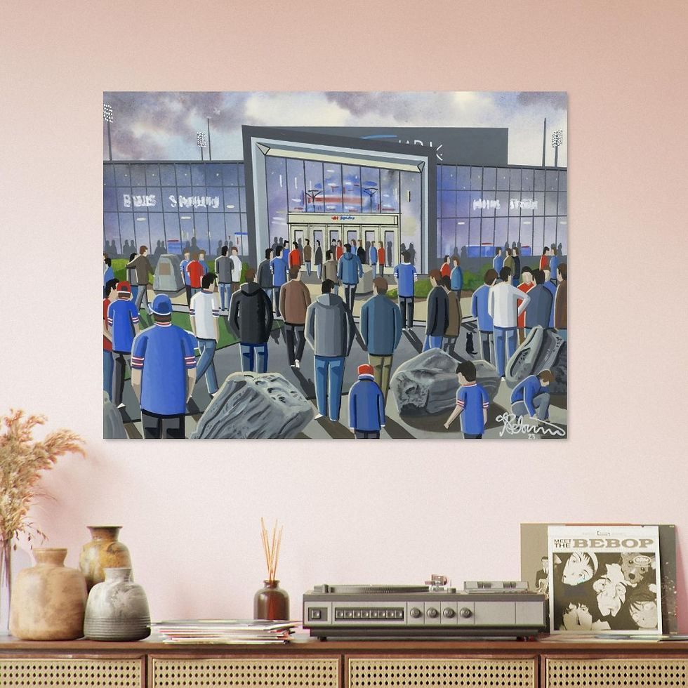Thumbnail: Buffalo Bills NFL art print by artist Andrew Robinson andrewrobinsonart.com