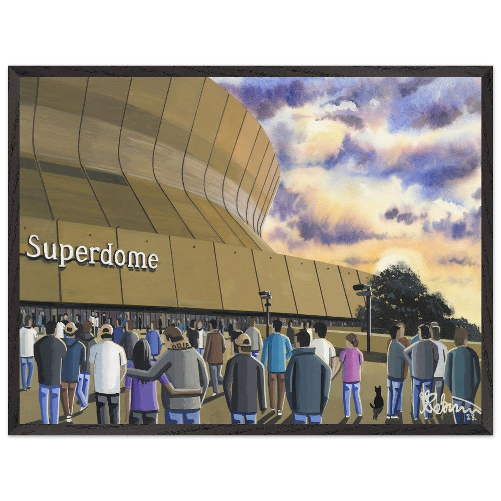 New Orleans saints NFL Ceasers Superdome stadium framed art print canvas print poster printed ceramic mug by artist Andrew Robinson Andrew Robinson art  rugby NFL football soccer  stadium gifts art memorabilia andrewrobinsonart.com   stadium framed art print canvas print poster printed ceramic mug by artist Andrew Robinson Andrew Robinson art  rugby NFL football soccer  stadium gifts art memorabilia andrewrobinsonart.com  