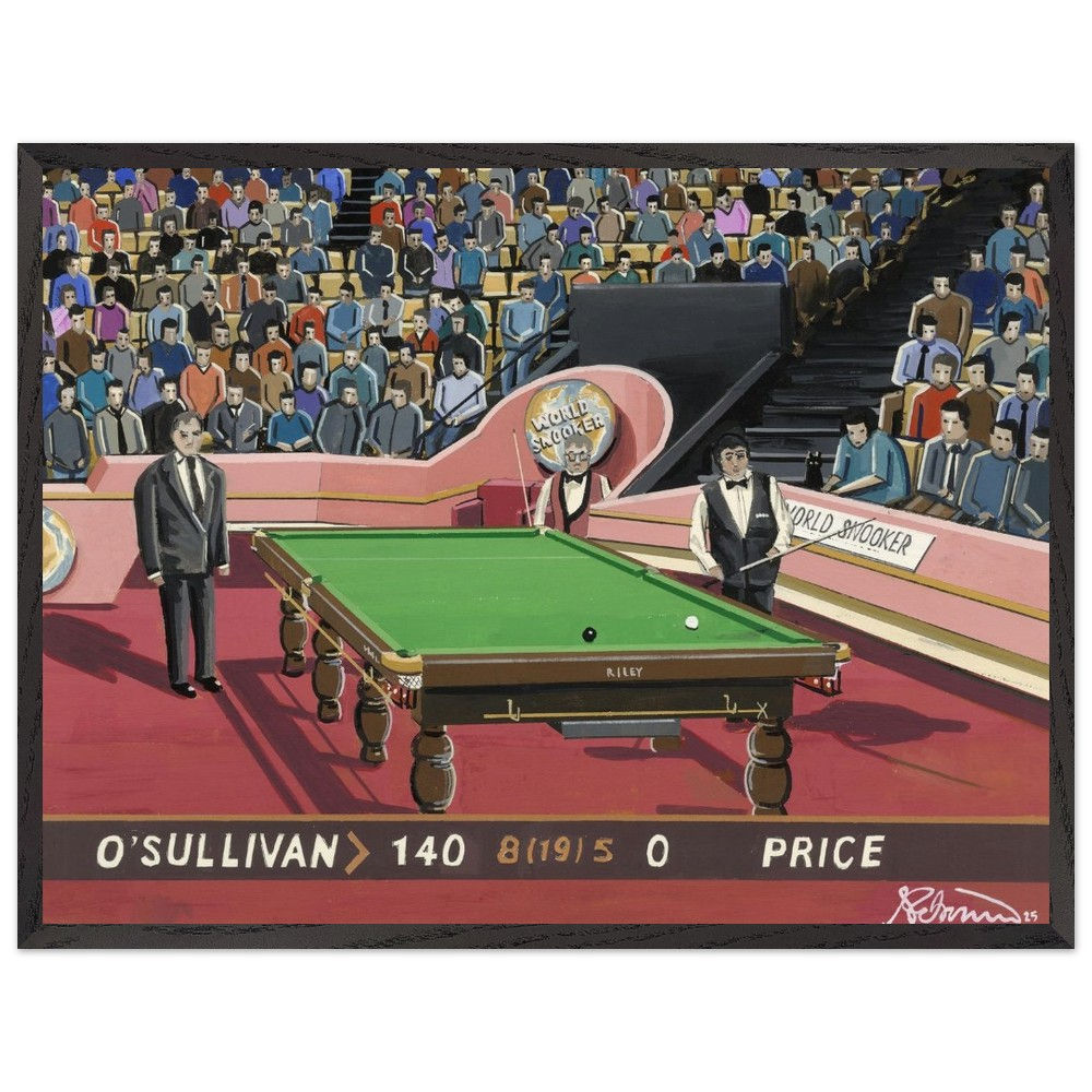 Snooker. Fastest 147 Superior Framed Poster With Museum-Quality Matte Paper
