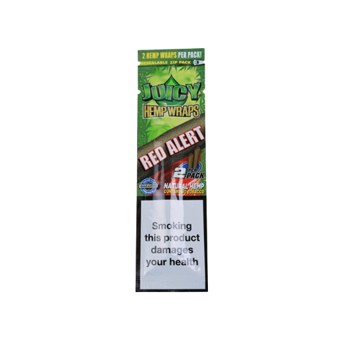Juicy Hemp Wraps – RED Alert / Strawberry 2pcs