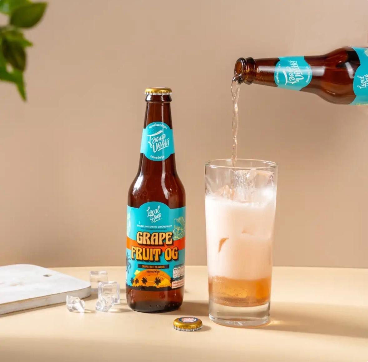 Local Boys – THC Craft Soda – Grapefruit OG