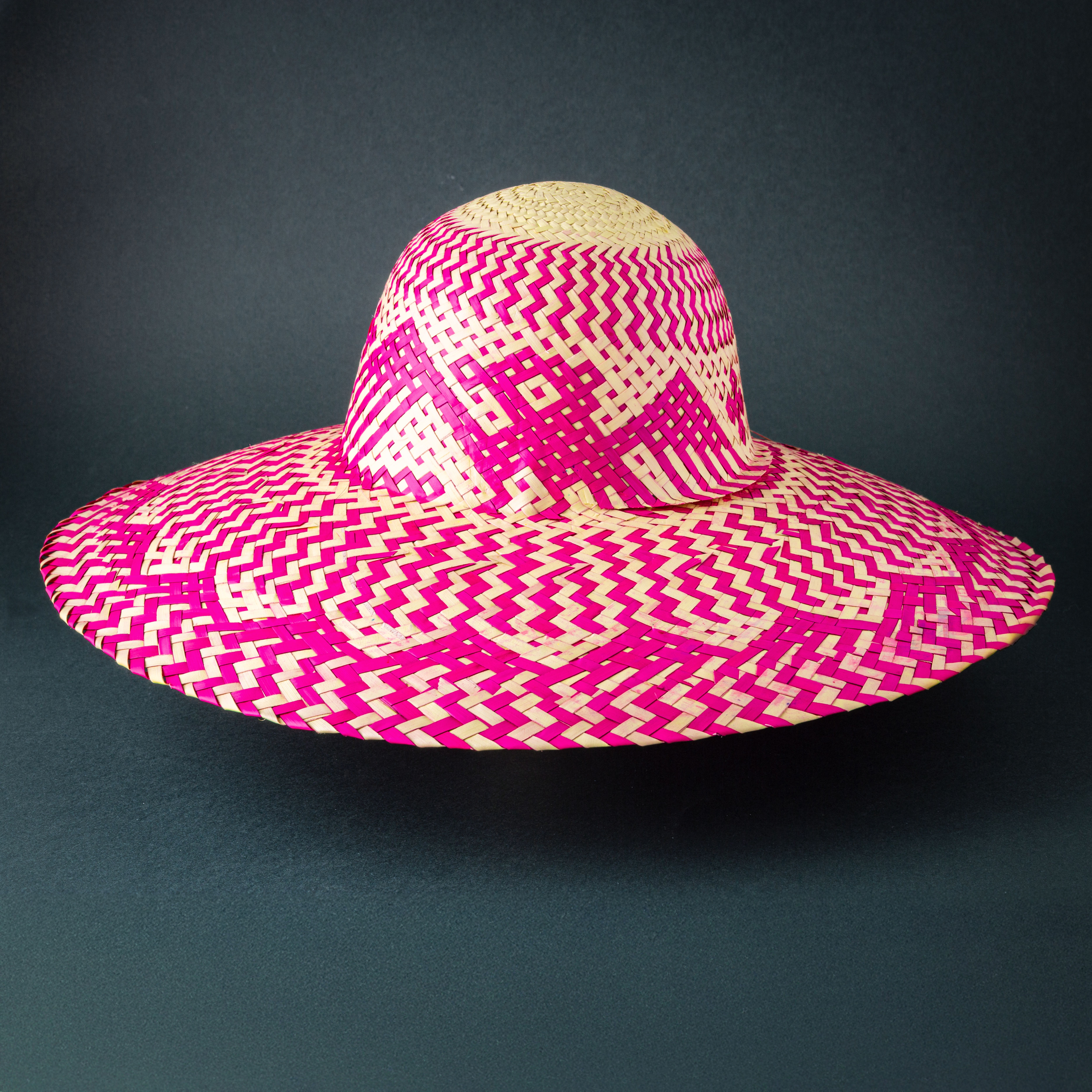 Sombrero Palma Rosa