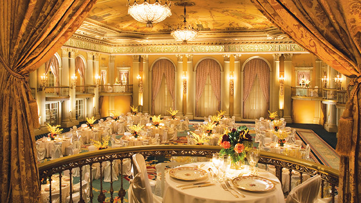 View of the Crystal Ballroom inside of Biltmore Hotel