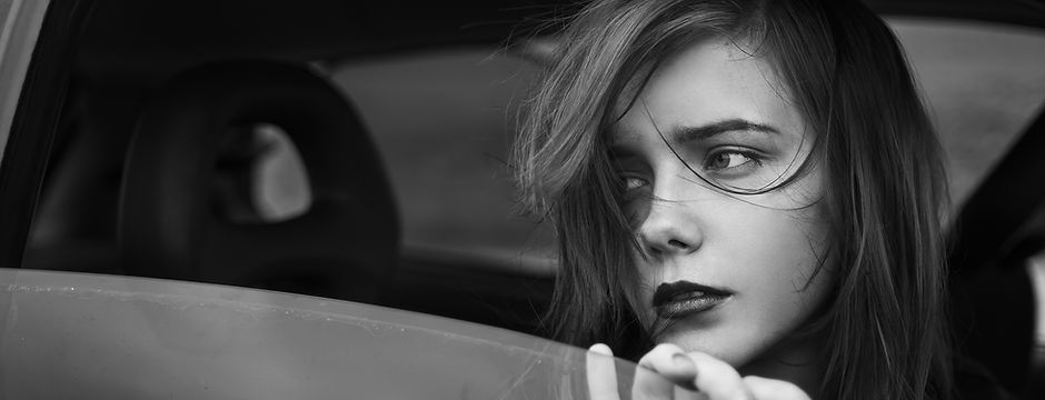 Sad Girl in the Window