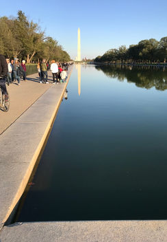 Photo of the famous reflecting pool was taken during the 1-day NYC-DC trip with New York Tours Plus by your tour guide YAROSLAV BONDARENKO 