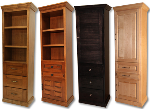 Traditional Murphy Bed side cabinets