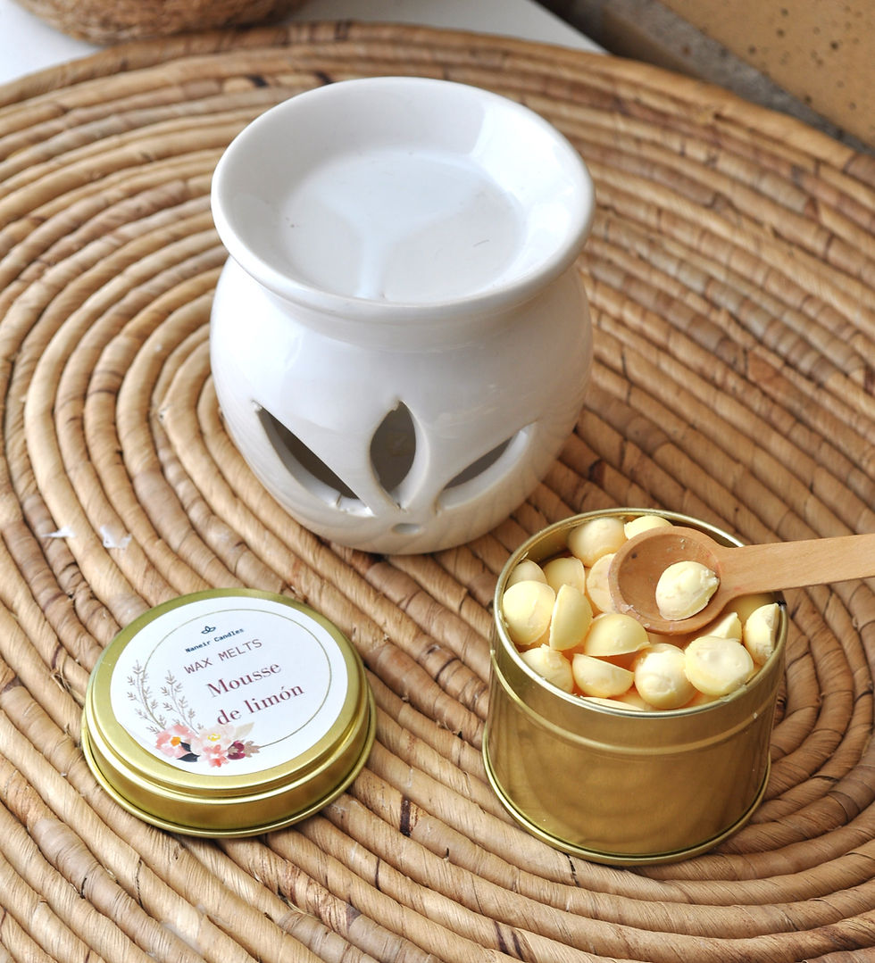 Wax melts con aroma a mousse de limon ideal para derretir en quemador