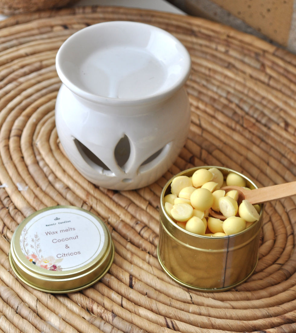 Wax melts con aroma a coco y citricos ideal para derretir en quemador