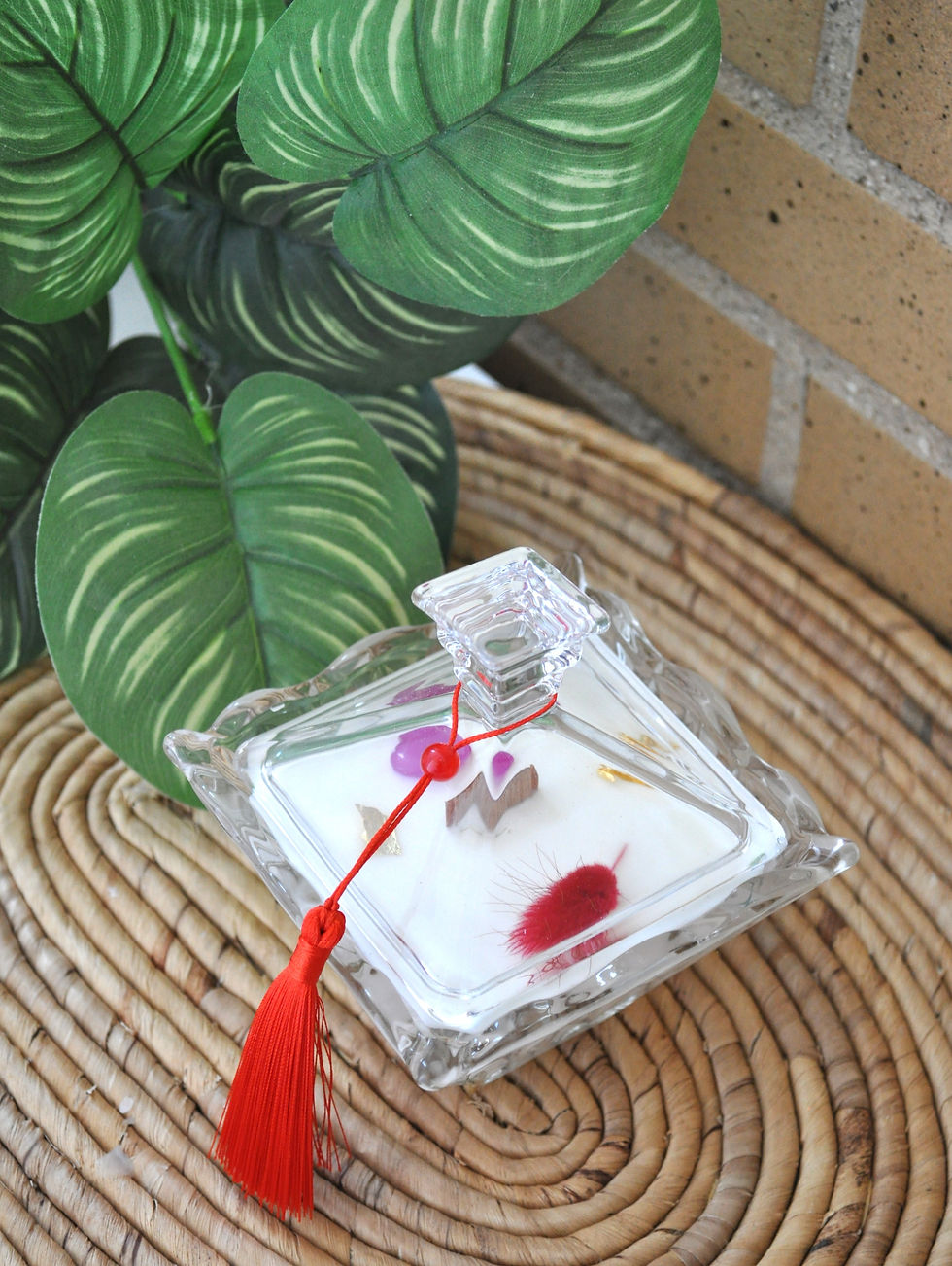 Vela Rubí Flor de loto